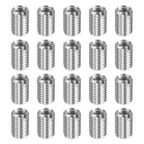 HARFINGTON 20pcs Thread Repair Inserts M8 x 1.25 Male to M6 x 1 Female Thread 12mm Long Stainless Steel Reducing Nuts Metric Sel