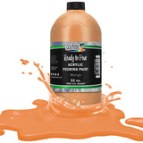 Pouring Masters Mango Acrylic Ready to Pour Pouring Paint Premium 32Ounce PreMixed WaterBased For Canvas, Wood, Paper, Cr