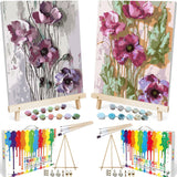 BAISITE Paint by Numbers Kit for Adults Beginners,8 Wx12 L 2 Pack Canvas for Painting Kits for Adults in Colorful Box 6566-ALREA