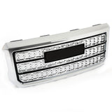 KUAFU Grille Compatible with 2015-2019 GMC Sierra 2500HD 3500HD Replacement for GM1200852 84542600 Front Bumper Hood Grill w/o E