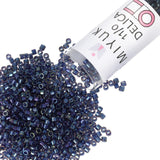 Miyuki Delica Seed Beads - Size 11/0 (1.6 mm), DB2386, Fancy Lined Han Blue, 7.2 g, Approx. 1440 Beads, Made in Japan