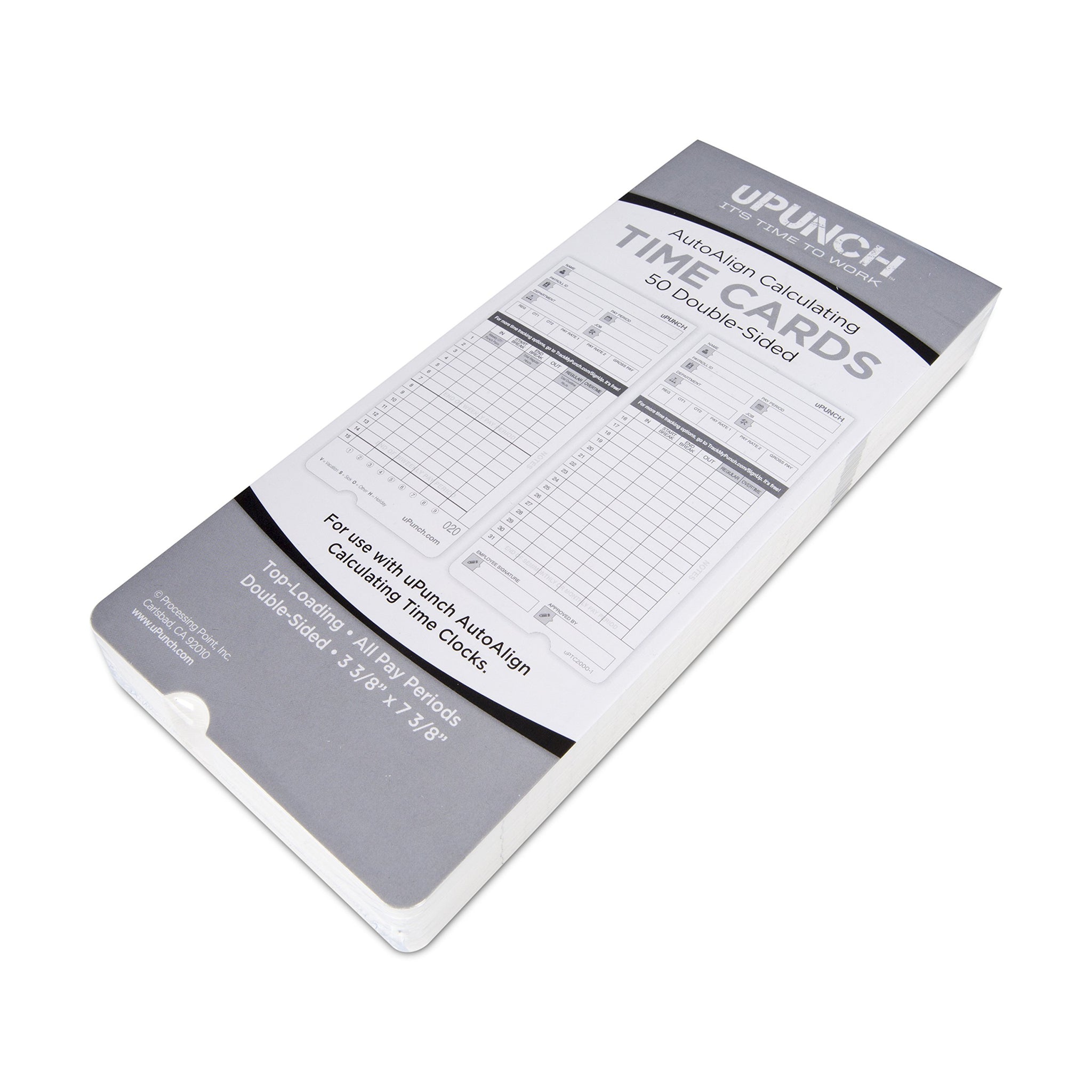 50 uPunch Time Cards for HN4000 