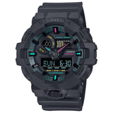 G-Shock Casio GA-700 Series Analog-Digital Multi-Color Black Resin Watch 57.5mm - GA700MF-1A