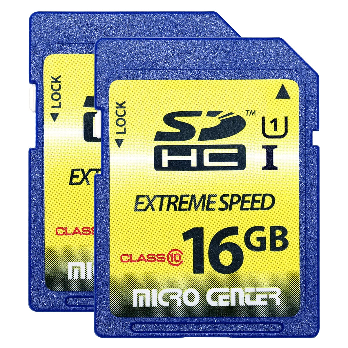 Inland 16Gb Class 10 Sdhc Flash Memory Card Standard Full Size Sd Chip Ush-I U1 Trail Camera By Micro Center (2 Pack)