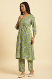 W For Woman Kurta, Straight Pant & Dupatta_23Auws10159-122805_L