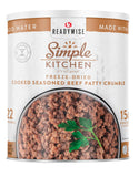 ReadyWise Simple Kitchen Seasoned Ground Beef Crumbles, 22 Servings - Freeze-Dried Meat for Emergency Food Supply, Long-Term Sto