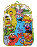 INTIMO Sesame Street Elmo Big Bird Cookie Monster Clear Travel Backpack For Daily Use 16