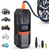 Tire Inflator Portable Air Compressor, 150PSI Cordless Electric Air Compressor with LCD Pressure Gauge, Gifts for Father Him, Qu