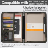 Tintris Zipper Journal Notebook Cover for 5.5 x 8.25 A5 Moleskine LEUCHTTURM Notebooks Journals Planners Sketchbooks Legal pads