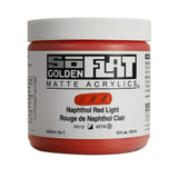 Golden SoFlat Acrylics, Naphthol Red Light (16 fl. oz./ 473 ml Jar)