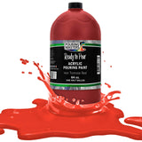 Pouring Masters Hot Tamale Red Acrylic Ready to Pour Pouring Paint Premium 64Ounce PreMixed WaterBased For Canvas, Wood, 