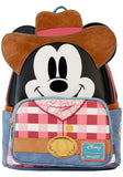Loungefly Disney Western Mickey Mouse Double Strap Shoulder Bag