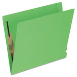 Pendaflex Color EndTab Fastener Folders, Letter Size, Green, Straight Cut, 50/BX (H10U13GR)