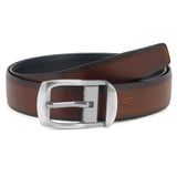Zacharias MenS Pu Leather Reversible Belt Hikok03 (Brown; Free Size) Pack Of 1