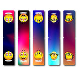 woopme Smile Emoji Bookmark Magnetic for Students Kids Book Lovers Readers Gift Magnetic Page Clips Folding 5 PCs