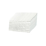 IZODEKOR 3D Stone Effect Wall Panels - Faux Stone Paneling for Living Room, Kitchen, Bathroom and More | Snow White - Pack of 10