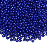 Pinhoollgo 2000pcs Royal Blue Pearl Beads 4mm Round Loose Pearl Beads with Hole for DIY Bracelet Necklace Jewelry Making Supplie