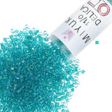 Miyuki Delica Seed Beads - Size 11/0 (1.6 mm), DB2380, Fancy Lined Teal Green, 7.2 g, Approx. 1440 Beads, Made in Japan