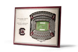 YouTheFan NCAA South Carolina Gamecocks 5Layer StadiumView 3D Wall Art WilliamsBrice Stadium
