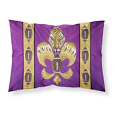 Caroline'S Treasures 8205Pillowcase Tiger Football Fleur De Lis Moisture Wicking Fabric Standard Pillowcase, Large, Multicolor