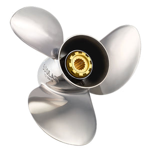 Solas 3431-130-19 Saturn 3 Stainless Steel 3-Blade Propeller - Rh, 13 Diameter X 19 Pitch