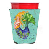 Mermaid Blonde Mermaid Red Solo Cup Beverage Insulator Hugger
