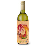 Red Headed Ginger Mermaid On Coral Wine Bottle Beverage Insulator Beverage Insulator Hugger