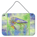 Caroline'S Treasures Shrimp Aluminum Metal Wall Or Door Hanging Prints, 8 X 12