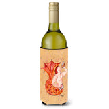 Red Headed Ginger Merman Wine Bottle Beverage Insulator Beverage Insulator Hugger
