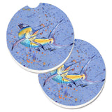 Caroline'S Treasures Blue Marlin Set Of 2 Cup Holder Car Coasters 8350Carc, 2.56, Multicolor