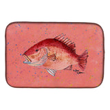 Caroline'S Treasures Strawberry Snapper Dish Drying Mat, 14 X 21, Multicolor