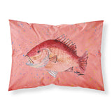Caroline'S Treasures 8351Pillowcase Strawberry Snapper Moisture Wicking Fabric Standard Pillowcase, Large, Multicolor