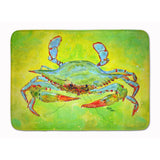 Caroline'S Treasures Bright Green Blue Crab Floor Mat, 19 X 27, Multicolor
