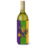 Mardi Gras Feathered Mask Wine Bottle Beverage Insulator Beverage Insulator Hugger