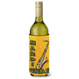 Mardi Gras And Saxaphone Wine Bottle Beverage Insulator Beverage Insulator Hugger