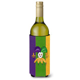 Jester Mardi Gras Wine Bottle Beverage Insulator Beverage Insulator Hugger