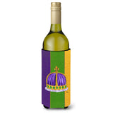 King'S Crown Mardi Gras Wine Bottle Beverage Insulator Beverage Insulator Hugger