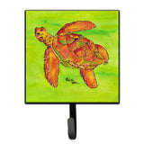 Caroline'S Treasures 8376Sh4 Turtle Leash Holder Or Key Hook, Small, Multicolor