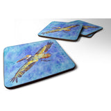 Caroline'S Treasures 8377Fc Bird-Pelican Foam Coasters (Set Of 4), 3.5 H X 3.5 W, Multicolor