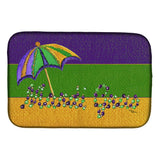Caroline'S Treasures Mardi Gras Dish Drying Mat, 14 X 21, Multicolor