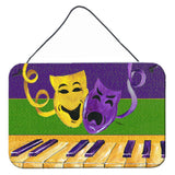 Caroline'S Treasures 8383Ds812 Mardi Gras Aluminum Metal Wall Or Door Hanging Prints, 8 X 12