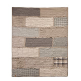 Smoky Cobblestone Cotton Throw