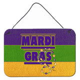 Caroline'S Treasures 8388Ds812 Mardi Gras Aluminum Metal Wall Or Door Hanging Prints, 8 X 12