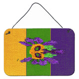 Caroline'S Treasures 8389Ds812 Mardi Gras Aluminum Metal Wall Or Door Hanging Prints, 8 X 12