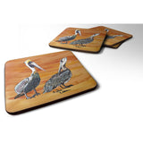 Caroline'S Treasures 8407Fc Bird-Pelican Foam Coasters (Set Of 4), 3.5 H X 3.5 W, Multicolor