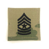 Army E9 Sergeant Major OCP Rank With Hook Fastener