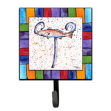 Caroline'S Treasures 8443-Tsh4 Beach And Seafood Leash Holder Or Key Hook 8443, Small, Multicolor