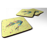 Caroline'S Treasures 8450Fc Shrimp Foam Coasters (Set Of 4), 3.5 H X 3.5 W, Multicolor