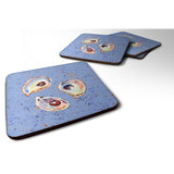 Caroline'S Treasures 8456Fc Oyster Foam Coasters (Set Of 4), 3.5 H X 3.5 W, Multicolor
