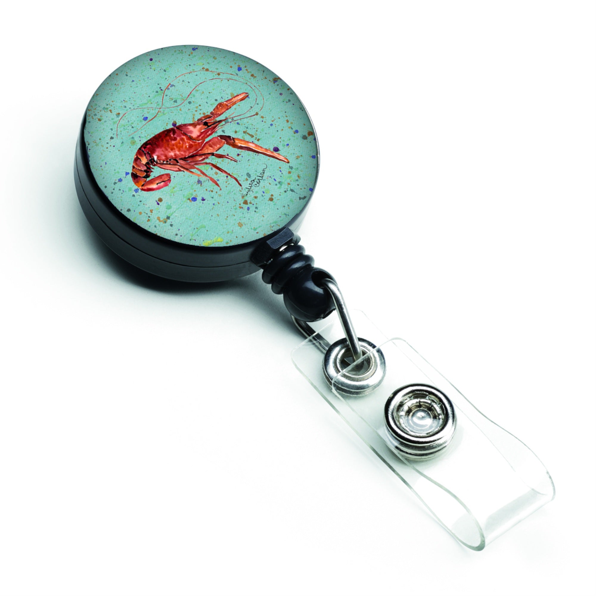 Caroline'S Treasures Crawfish Retractable Badge Reel, Multicolor (8461Br)
